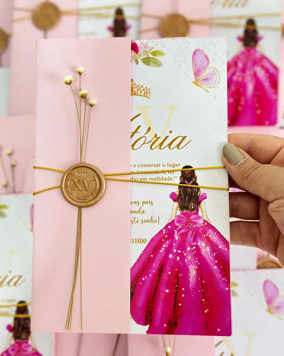 Convite 15 anos - Linha vestido - Image 4