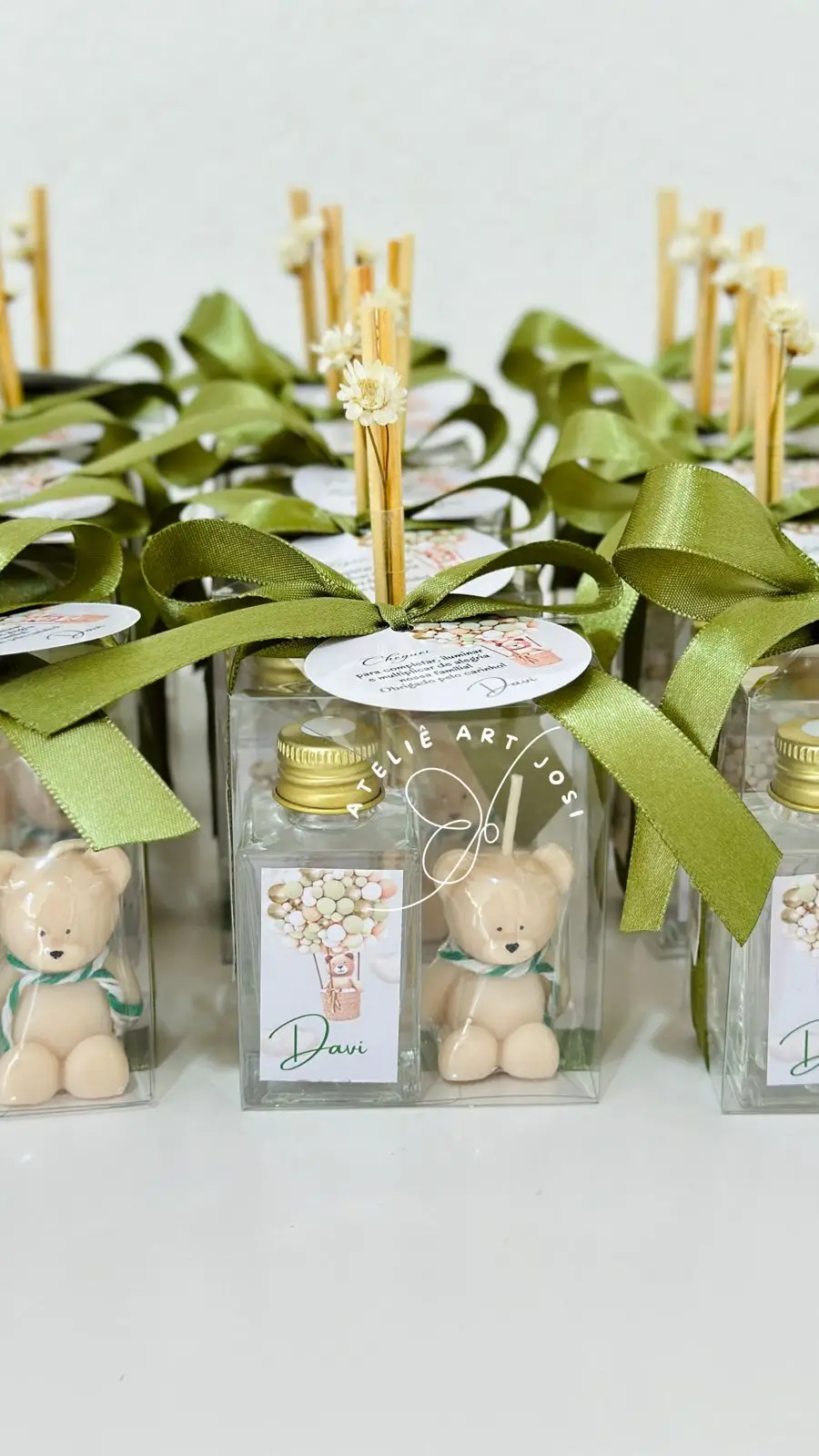 Lembrancinha difusor e vela no copo - essência mamãe bebê - Image 3