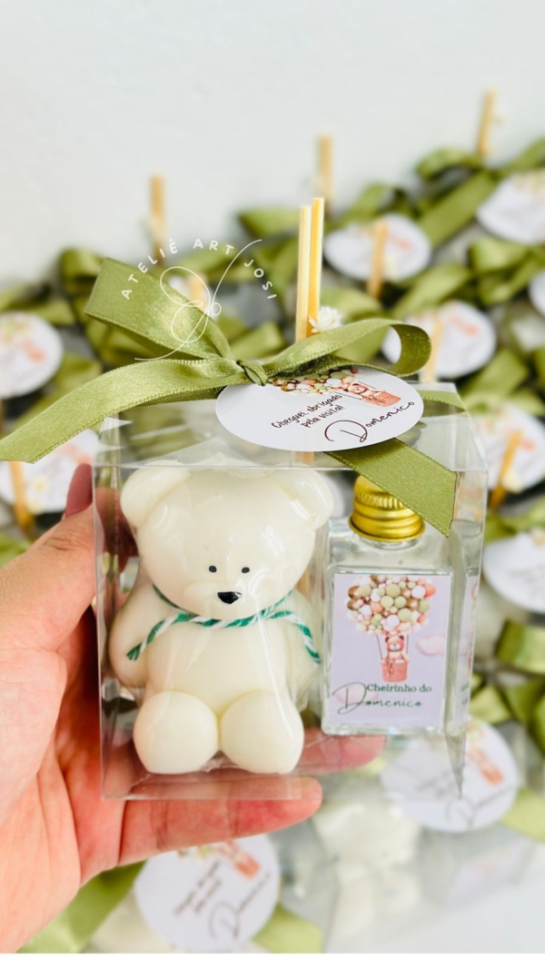 Lembrancinha difusor e vela no copo GG - essência mamãe bebê - Image 2