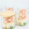 Lembrancinha Vela Ursinho com Flor no copo de vidro - Essência mamãe bebê - Image 2