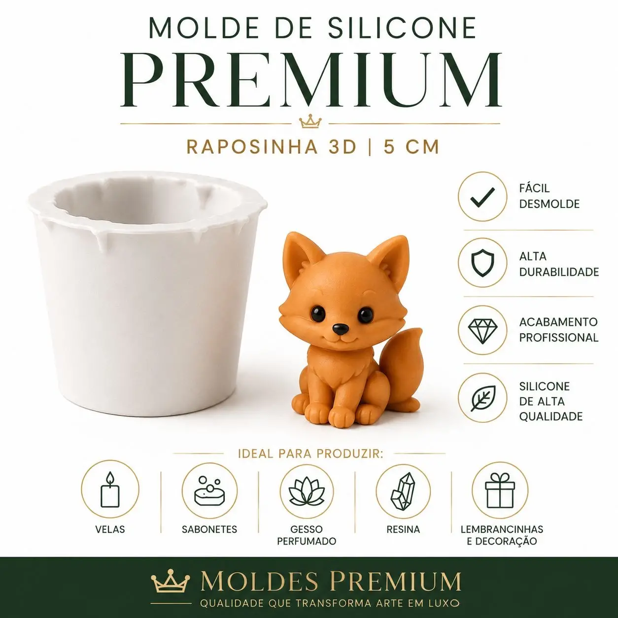 MOLDE de silicone Raposinha - Image 2